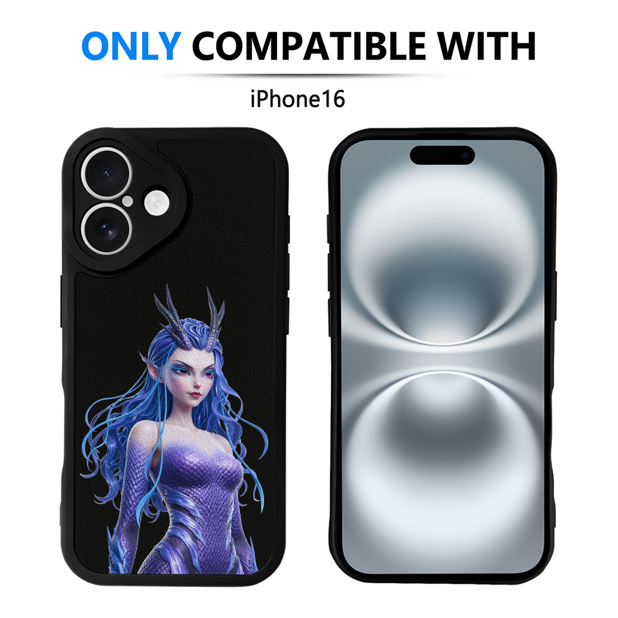（画像用） Ne Zha 2 ナタ 魔童の大暴れ 【iPhone 16シリーズ対応】シリコンスマホケース（レザー調） 材質：シリコン